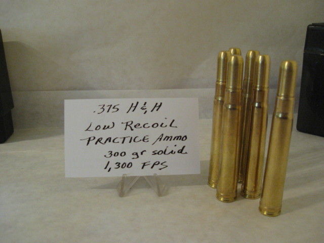 Nyati 375 H&H low recoil ammunition