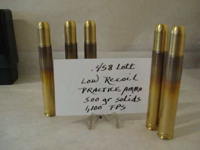 Nyati 458 Lott low recoil ammunition